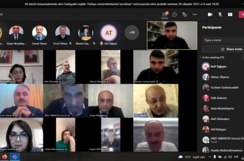 Mingəçevir Dövlət Universitetində türkiyəli professorların iştirakı ilə elmi-praktiki seminar keçirilib