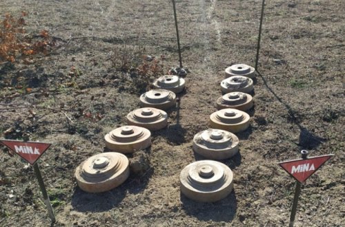 Azad olunan ərazilərdə ötən ay aşkarlanan minaların sayı açıqlandı