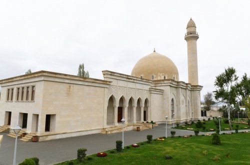 Şamaxıdakı Pirsaat Baba ziyarətgah-məscid kompleksinin açılışı olub -FOTO