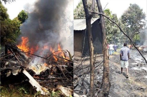 Rusiya istehsalı təyyarə Cənubi Sudanda qəzaya uğradı: Ölənlər var - FOTO