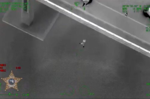 Polislərin təqibindən qaçan şəxs özünü körpüdən çaya atdı – VİDEO