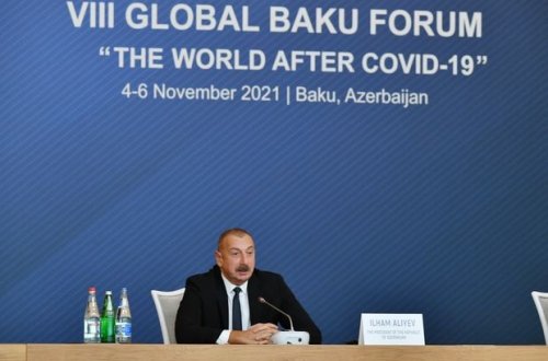 İlham Əliyev Qlobal Bakı Forumunda çıxış edib - TAM MƏTN+YENİLƏNİB + FOTO/VİDEO