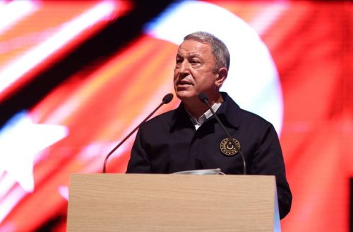 Hulusi Akar: “Bu qələbə həm də haqsızlığa, qanunsuzluğa göz yumanlara ən gözəl cavab oldu” - FOTO/VİDEO