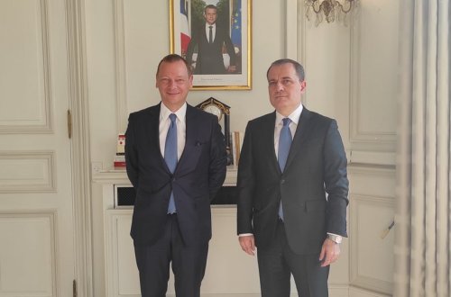 Ceyhun Bayramov Fransa Prezidentinin diplomatik müşaviri ilə görüşüb