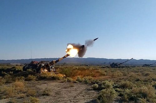 Raket və artilleriya bölmələrində döyüş atışları icra edilib - VİDEO