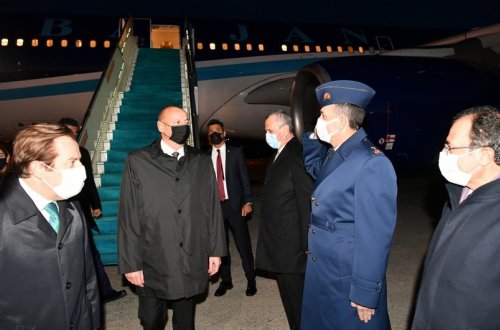 Президент Ильхам Алиев отбыл с визитом в Турцию