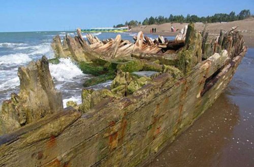 На южном берегу Каспийского моря найдены останки корабля эпохи Сефевидов