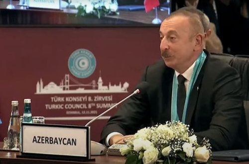 İlham Əliyevə Türk Dünyasının Ali Ordeni təqdim edilib