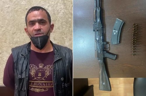 Bakıda üzərində silah gəzdirən şəxs saxlanılıb