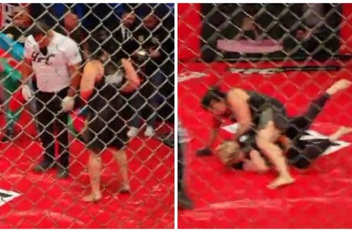 Qadın MMA döyüşçümüz erməni rəqibini rinqə çıxmağa peşman etdi - VİDEO 