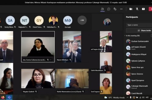 Bakı Dövlət Universiteti və Mingəçevir Dövlət Universitetinin birgə təşkilatçılığı ilə növbəti mühazirə keçirilib