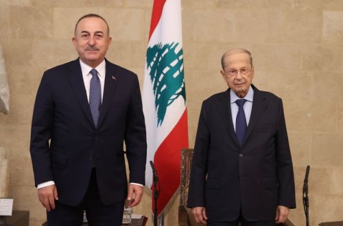 Mövlud Çavuşoğlu Livan Prezidenti ilə görüşüb