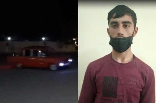 Goranboyda avtoxuliqanlıq edən şəxs saxlanılıb - VİDEO