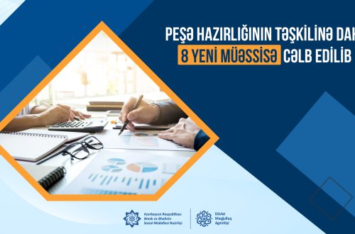 Peşə hazırlığının təşkilinə daha 8 yeni müəssisə cəlb edilib