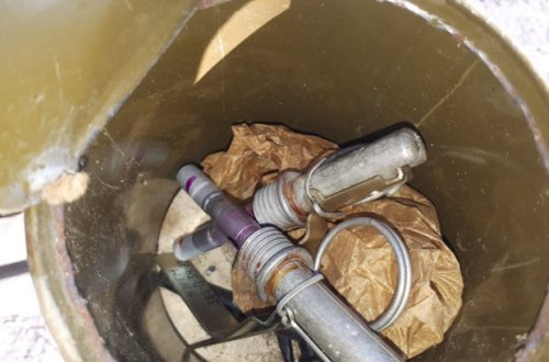 Ağdamda ermənilərə məxsus fosforlu mərmilər tapıldı - FOTO