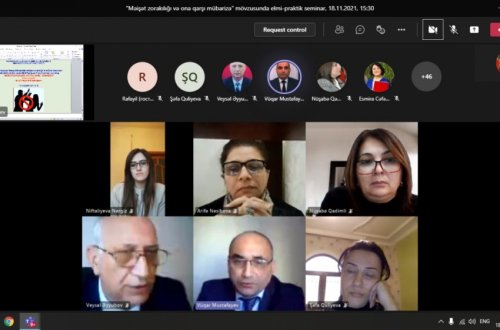 MDU-da “Məişət zorakılığı və ona qarşı mübarizə” mövzusunda seminar keçirilib