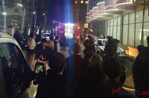 Bakıda toy zamanı restoran yandı, qonaqlar təxliyyə olundu