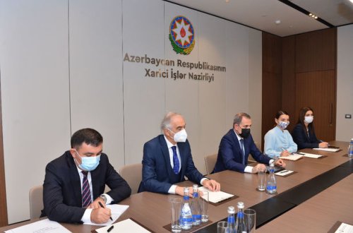 Ceyhun Bayramov Putinin xüsusi nümayəndəsi ilə görüşüb - FOTO