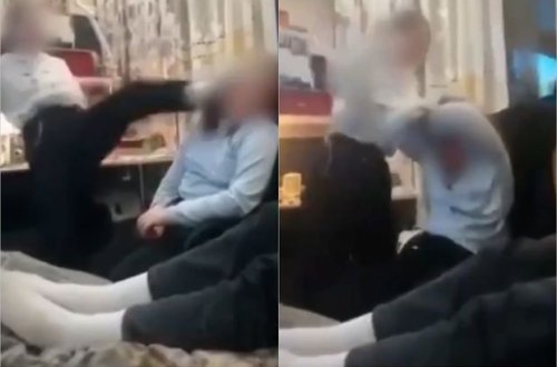 Məktəbli qızın həmyaşıdını döyməsi ilə bağlı kadrlar səs-küy yaratdı - VİDEO
