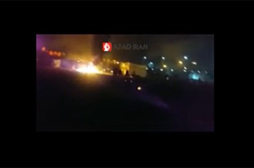 İran polisi etirazçılara atəş açıb - Video