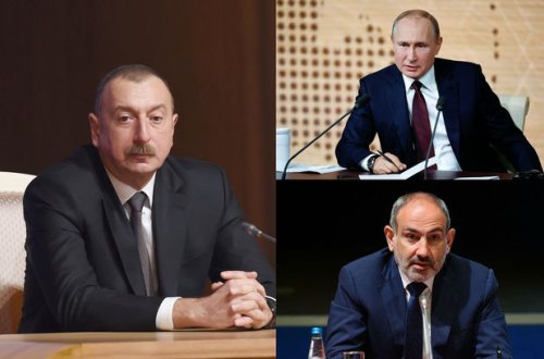 Soçidə Vladimir Putin, İlham Əliyev və Nikol Paşinyan arasında üçtərəfli görüş başlayıb