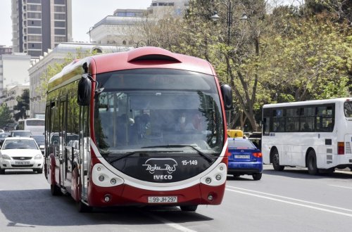 Heydər Əliyev prospekti ilə hərəkət edən bəzi avtobusların hərəkət sxemi dəyişdirilir