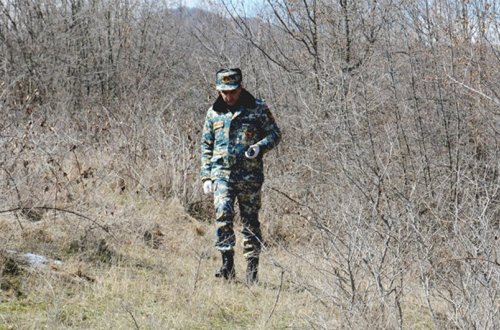 İşğaldan azad edilən ərazilərdə erməni hərbçilərin qalıqları aşkarlanıb