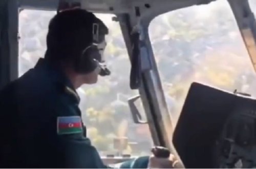 Helikopter qəzasında şəhid olan mayorumuzun görüntüləri (VİDEO)