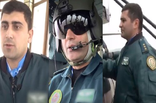 Helikopter qəzasında şəhid olan zabitlərimizin xidmət zamanı görüntüləri - Video