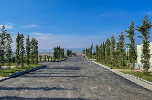 Ağdam Sənaye Parkı günəş panelləri ilə işıqlandırılır - FOTO