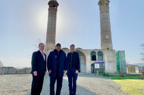 ABŞ və Britaniya səfirləri Ağdamda - FOTO