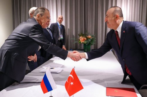 Lavrov və Çavuşoğlu görüşüb