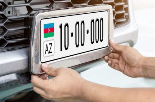Bahalı avtomobil nömrələri – Rüsumlar TƏSDİQLƏNDİ
