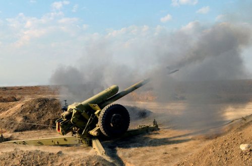 В артиллерийских подразделениях ВС АР прошли учения с боевой стрельбой - ФОТО/ВИДЕО