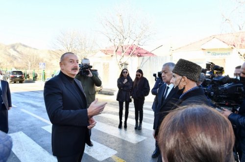 İlham Əliyev Zəngəzur dəhlizindən danışıb