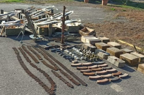 Füzuli rayonunda silah-sursat aşkarlandı - VİDEO