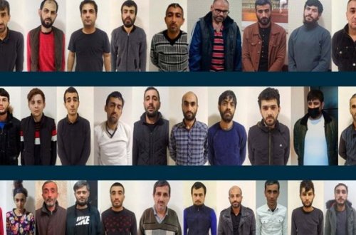 Polis əməliyyatlar keçirib, daha 45 nəfər saxlanılıb