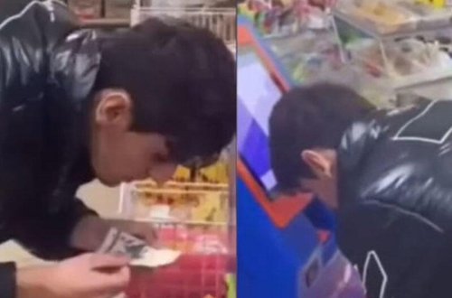 Pula tüpürərək ödəniş edən gənc polisə çağırıldı