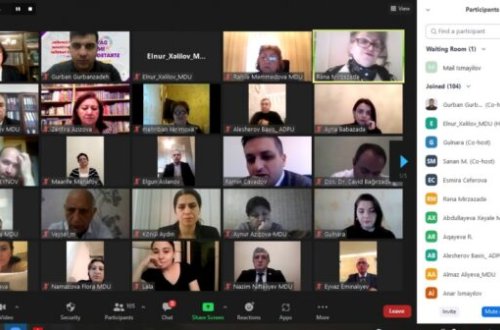 MDU-da beynəlxalq elmi konfrans çərçivəsində “Təhsil və humanitar elmlər” bölməsinin iclası keçirilib