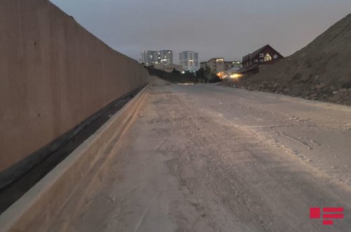 В Бадамдаре восстановлено движение на поврежденной оползнем дороге - ФОТО