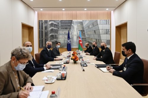 Prezident İlham Əliyevlə NATO Baş katibinin görüşü olub - YENİLƏNİB
