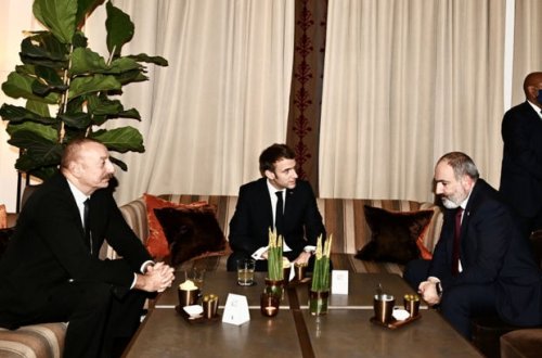 Azərbaycan, Fransa və Ermənistan liderləri arasında üçtərəfli görüş keçirilib - YENİLƏNİB + FOTO