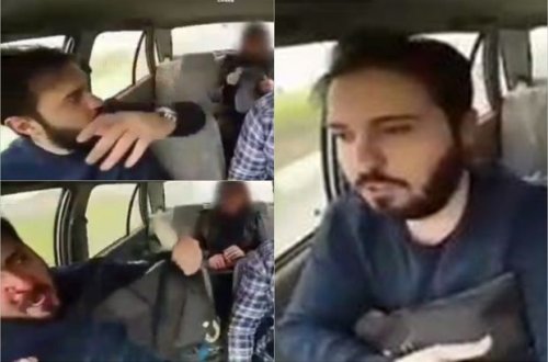 Gizli çəkiliş başlarına bəla oldu: Qadın sərnişin aparıcını döydü - VİDEO