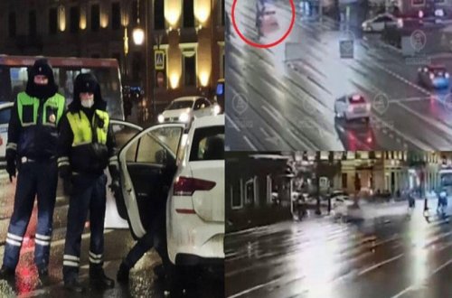 Yolu keçən piyadaları maşın belə vurdu: Hadisə anının görüntüləri - VİDEO