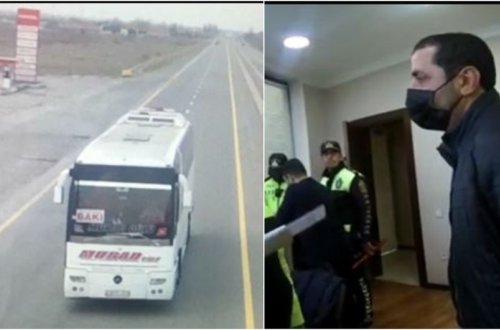 Narkotikin təsiri altında və sərxoş vəziyyətdə avtobus idarə edən şəxs həbs olunub