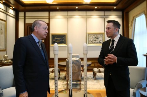 Ərdoğan İlon Maskla kosmos sahəsində əməkdaşlığı müzakirə edib