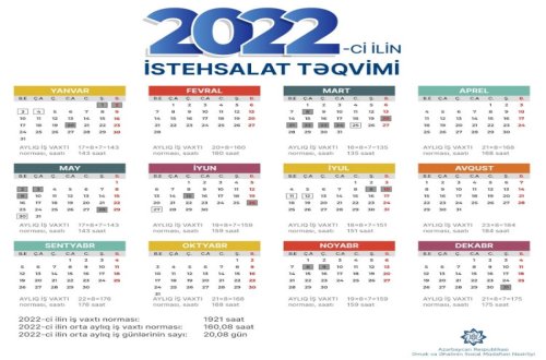 Gələn ilin qeyri-iş günləri açıqlanıb