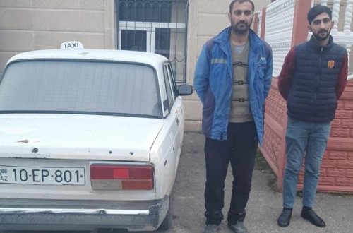 Narkotikin təsiri altında avtomobil idarə edən sürücü və onun sərnişini saxlanılıb