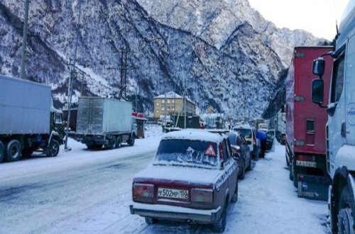 Ermənistanın yük maşınları Rusiya-Gürcüstan sərhədində qalıb