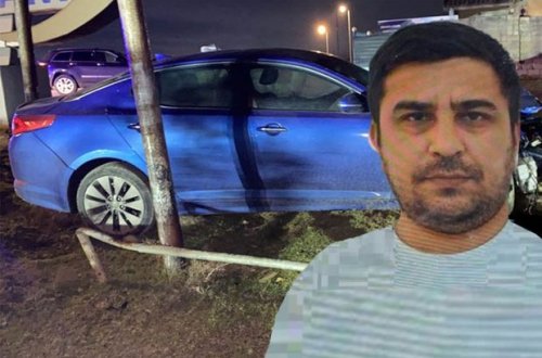 Azərbaycanda rütbəli şəxs sərxoş halda qəza törətdi - FOTO